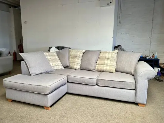 Next Beige L Shape Corner Sofa For Sale