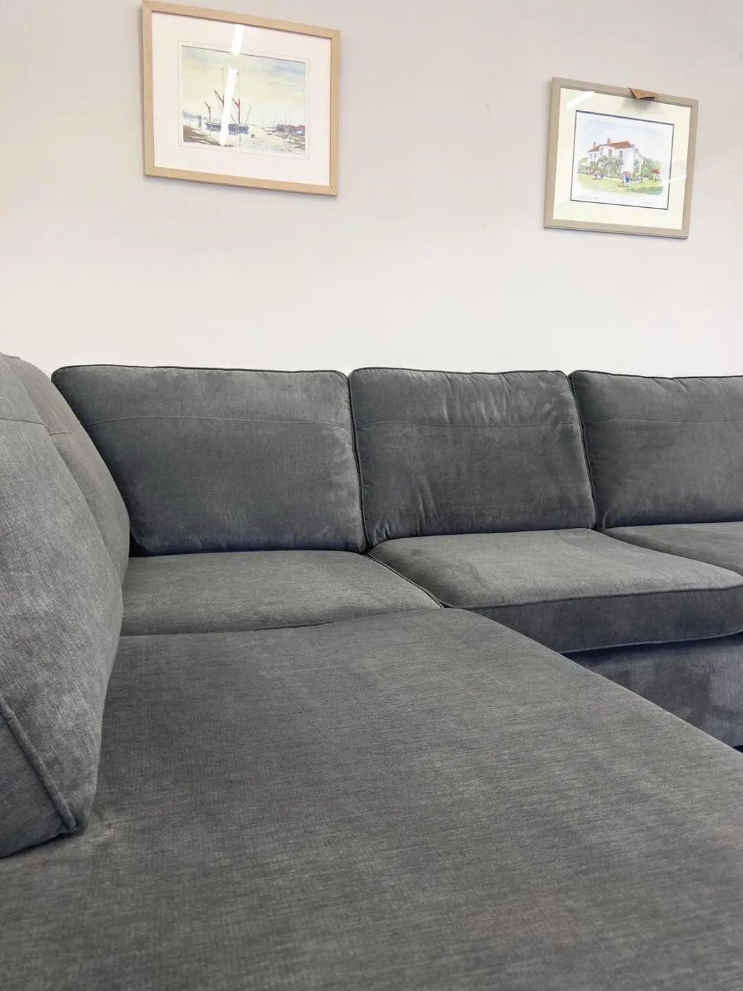 Next Grey L Shape Corner Sofa For Sale - Left & Right Hand Orientation