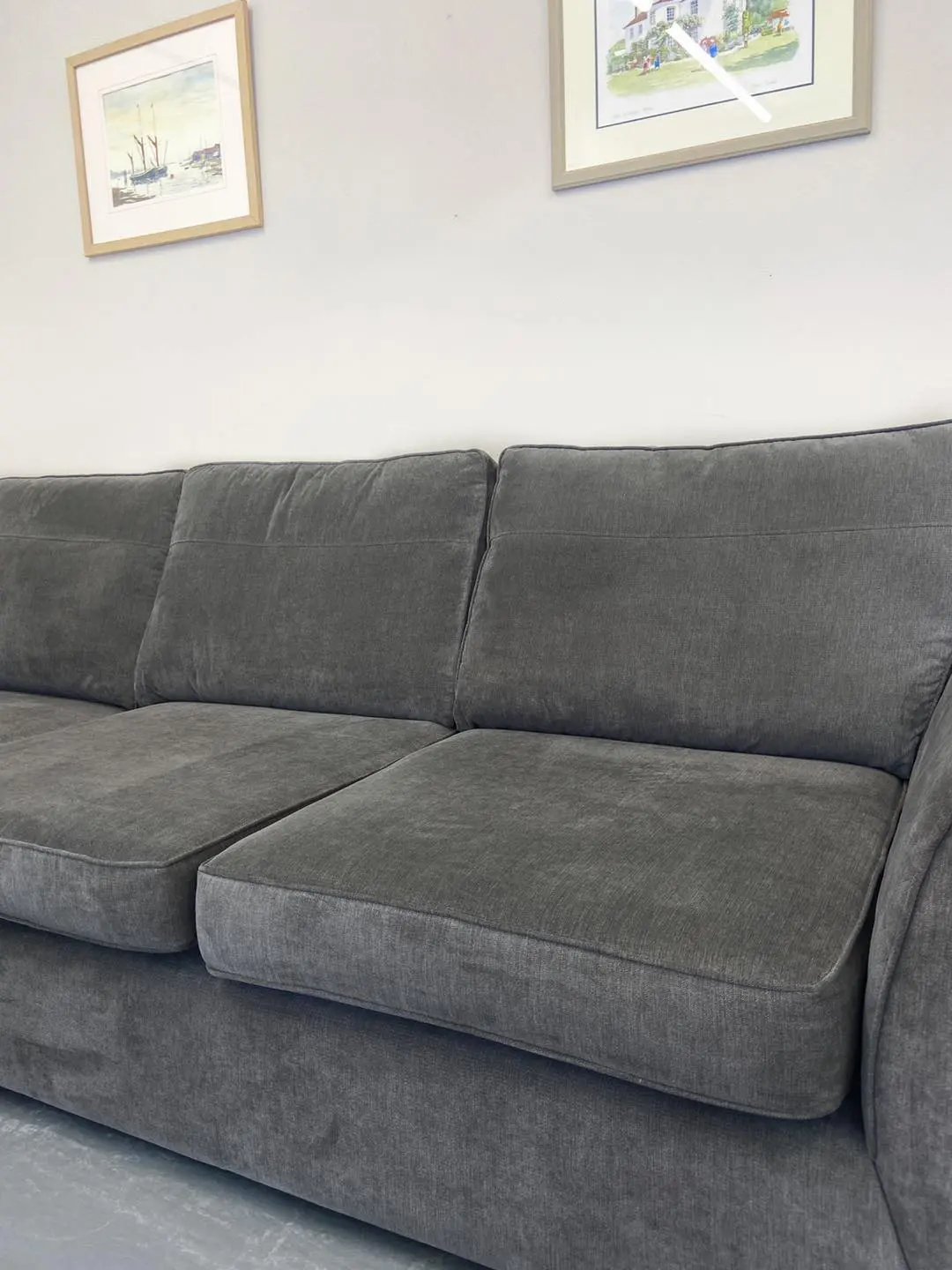 Next Grey L Shape Corner Sofa For Sale - Left & Right Hand Orientation