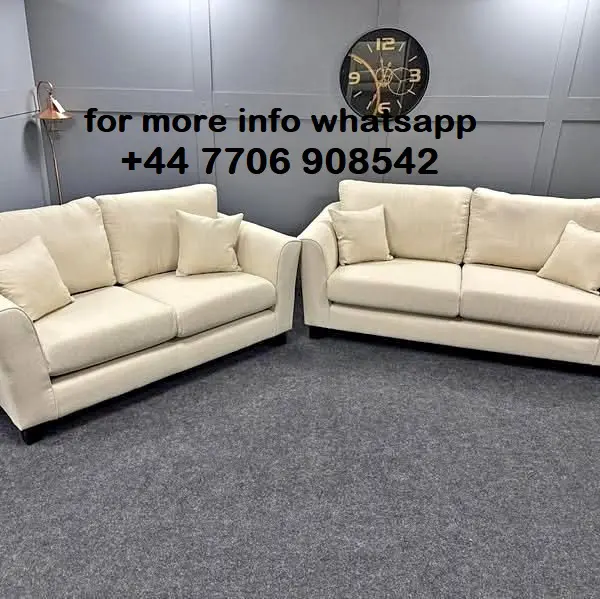 Sofas | 3+2 Seater | Milano | Beige Plush Velvet