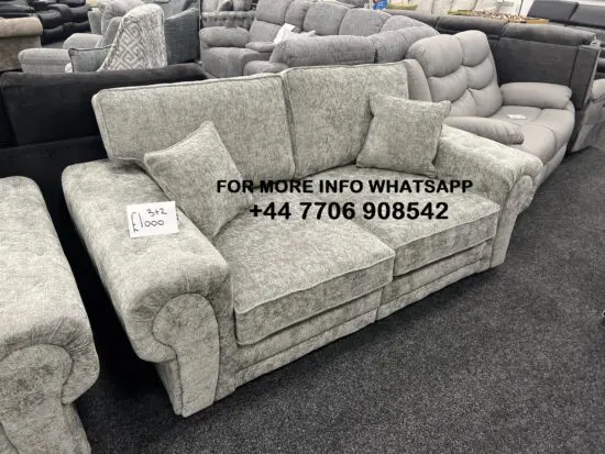 DFS 3x Seater & 2x Seater Chesterfield Sofa Set
