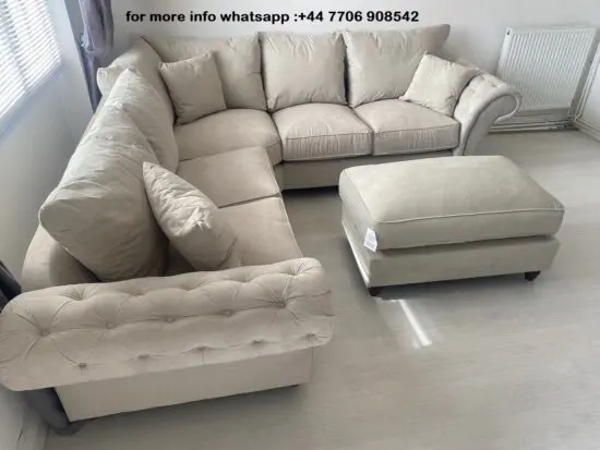 DFS CHESTERFIELD 5x SEATER CORNER SOFA