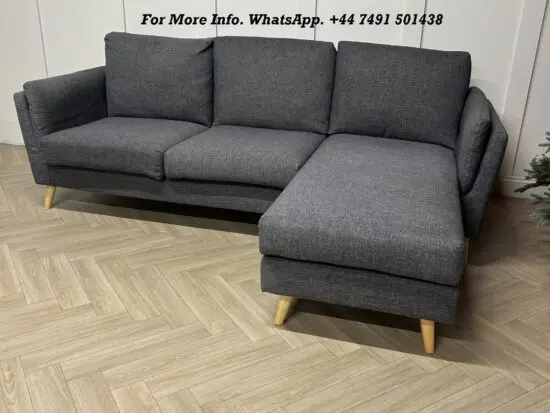 Henry Corner Sofa - In a Grey material