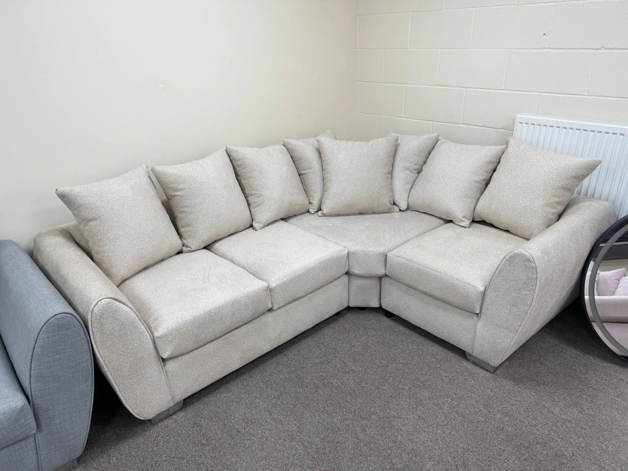 DFS Dual Arm L-Shaped Sofa For Sale