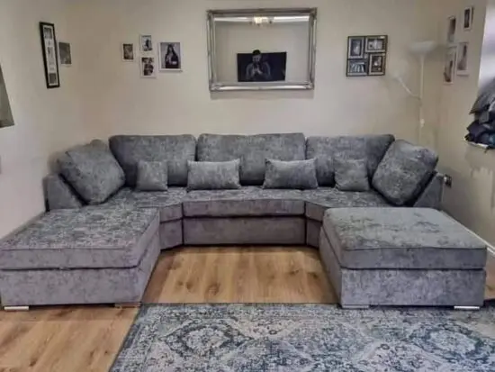 Grey Bishop U shape sofa For Sale - Cash On Delivery