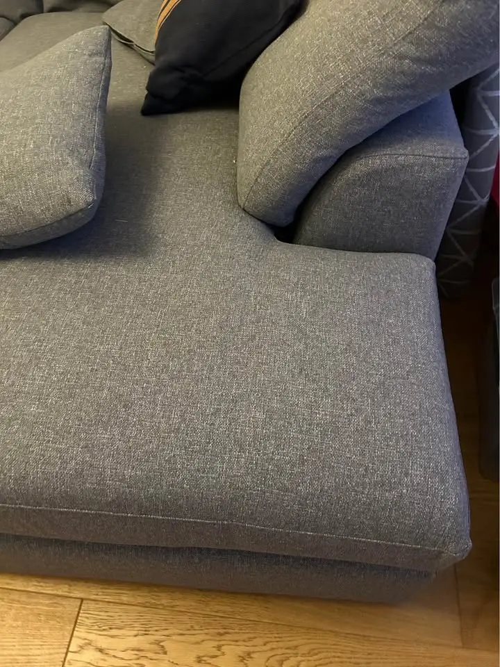 Next Brand Parker Platform Sofa For Sale || Tweedy Chenille Navy Blue