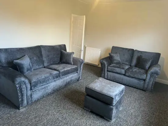 2 seater and 3 seater Harrison sofa set with opt footstool.