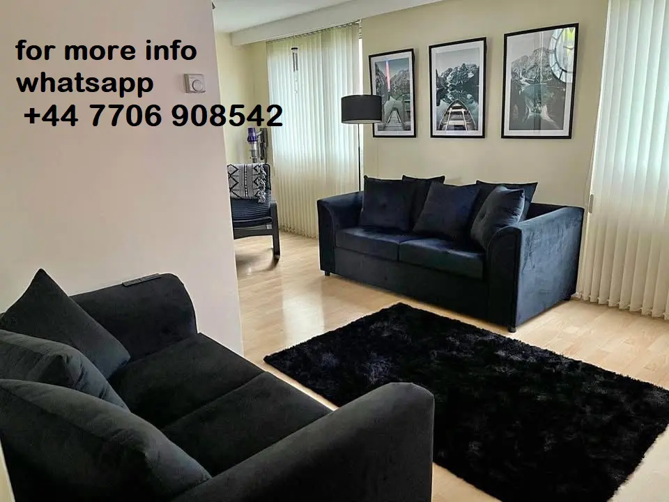 DFS 3x Seater & 2x Seater Sofa Black Colour