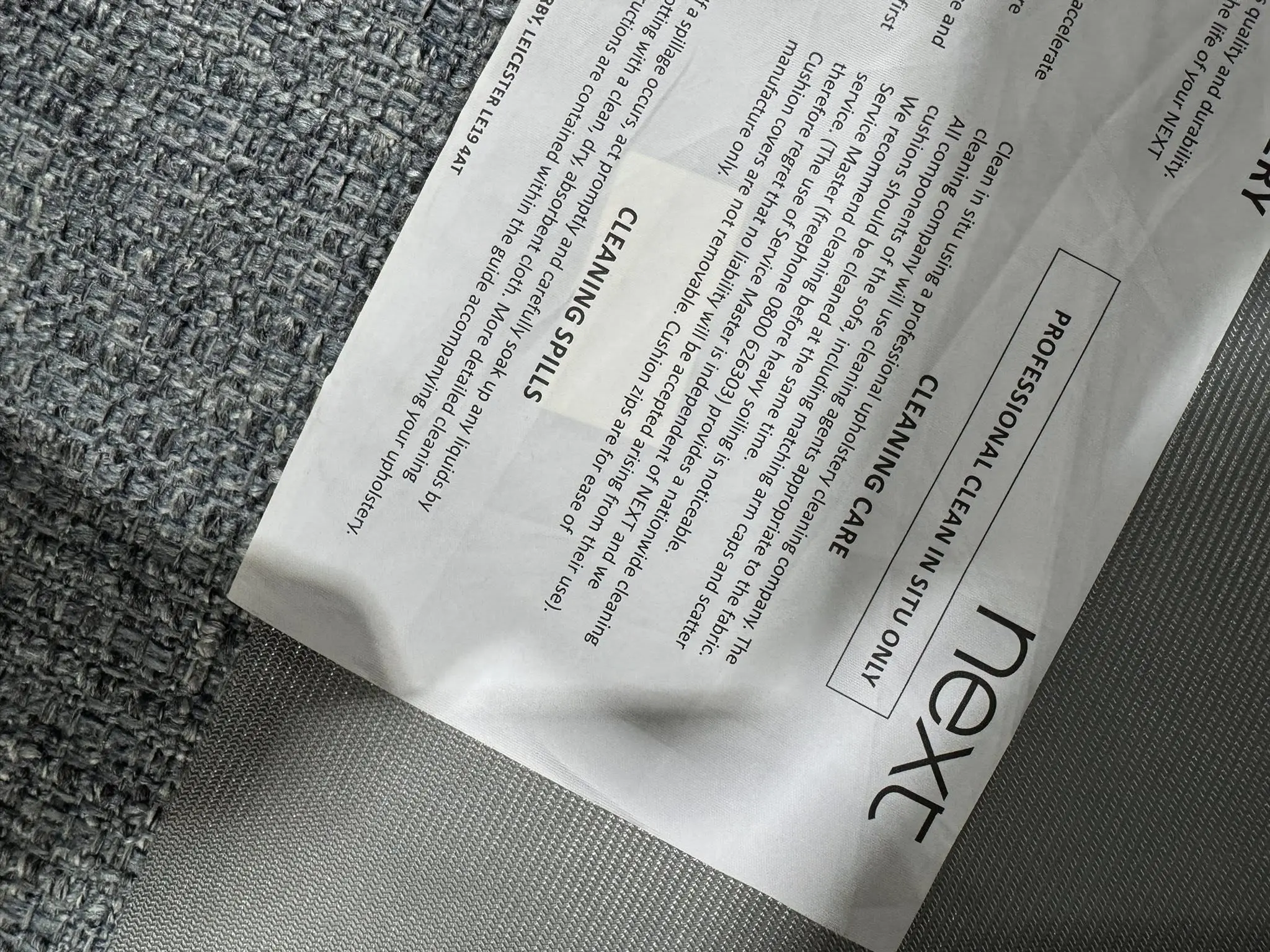 Next Beige L Shaped Corner Sofa For Sale