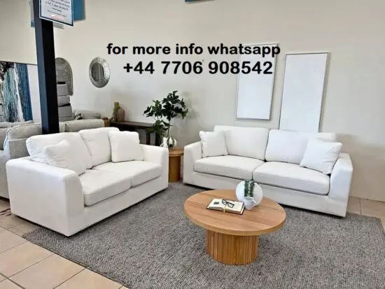 DFS 3x Seater Sofa & 2x Seater Highback Cream Colour Sofa Set for sale