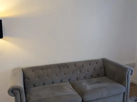 Grey Velvet 5 seater sofa (3 + 2)