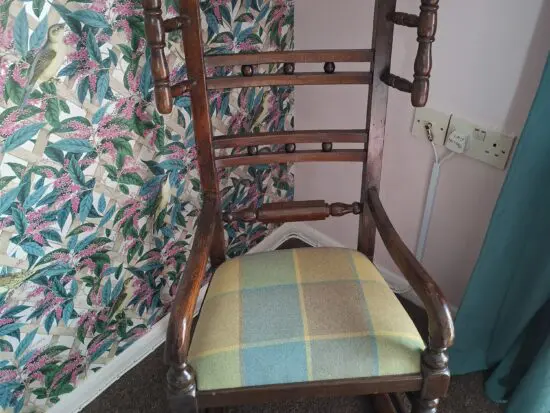 Antique Lancashire Bobbin Rocking Chair