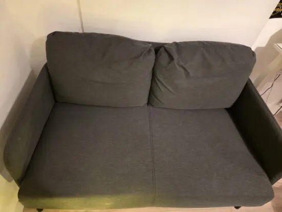 Ikea dark grey 2 seater sofa