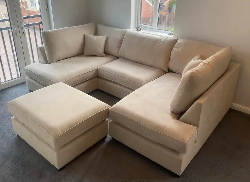 Cinema U-Shape Sofa Cream Colour