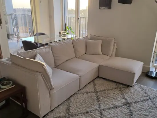 Nordina Home Beige (Linen), Four Seater Sectional