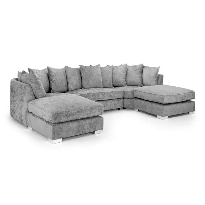 Grey U Shape Sofa
