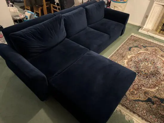 L-shape Navy sofa bed