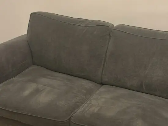 Dfs Orka sofa that also pulls out into a bed. Cuddle chair and also foot stool