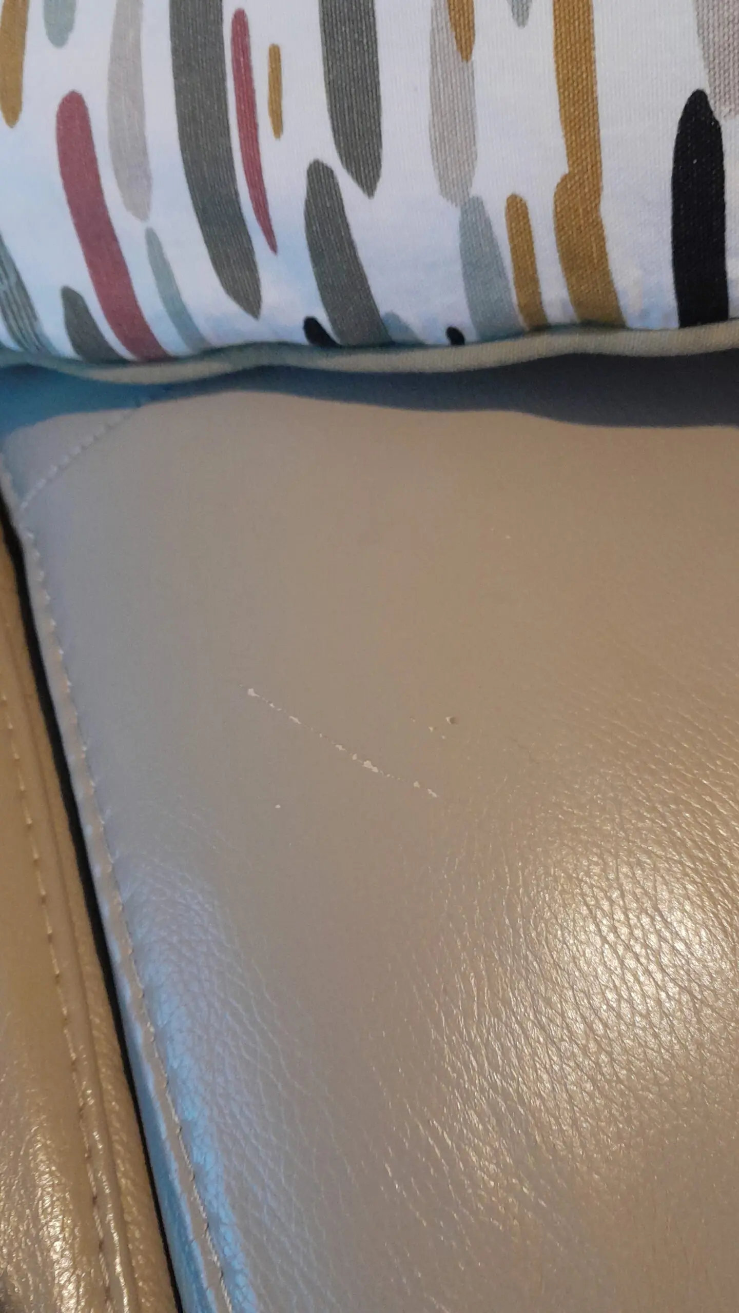 Lefthand chaise leather sofa