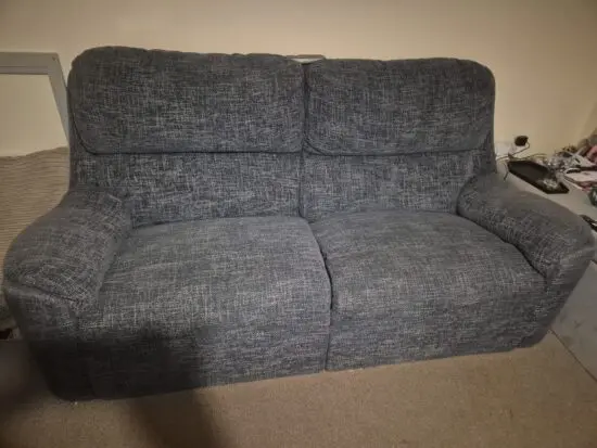 DFS Blue 2 seater and 3 seater sofa