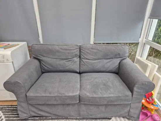 Grey 2 seater sofa