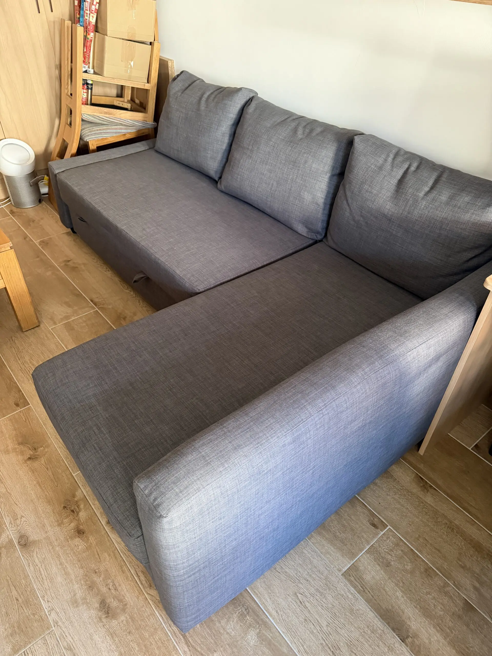 Corner sofa-bed with storage RRP £600