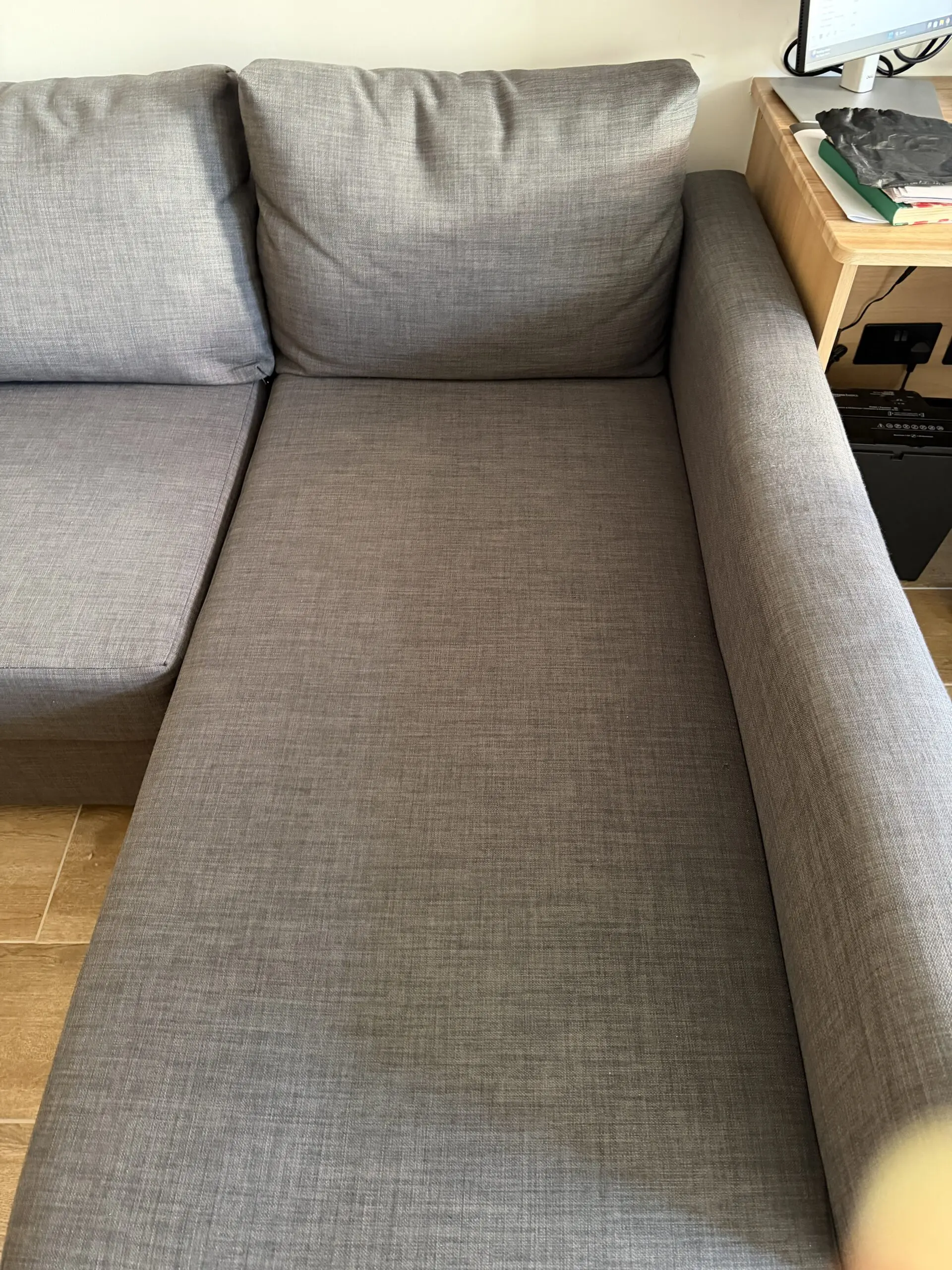 Corner sofa-bed with storage RRP £600