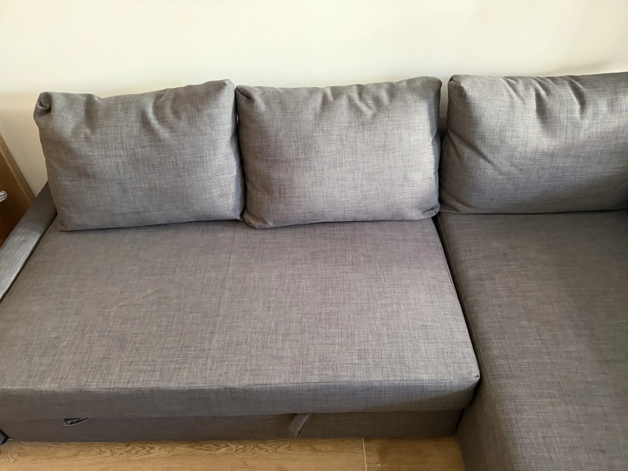 Corner sofa-bed with storage RRP £600