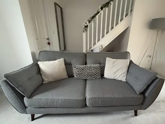 DFS 3 Seater Sofa & Storage Footstool