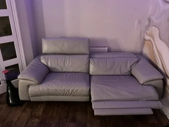 DFS grey Caldo 3 seater and 2 arm chairs - electric recliners