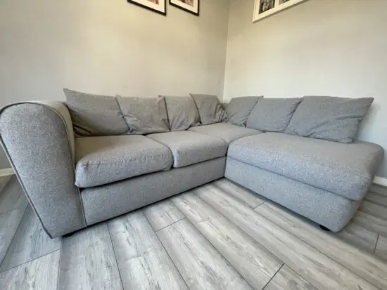 Blake Soft Texture Fabric Corner Sofa