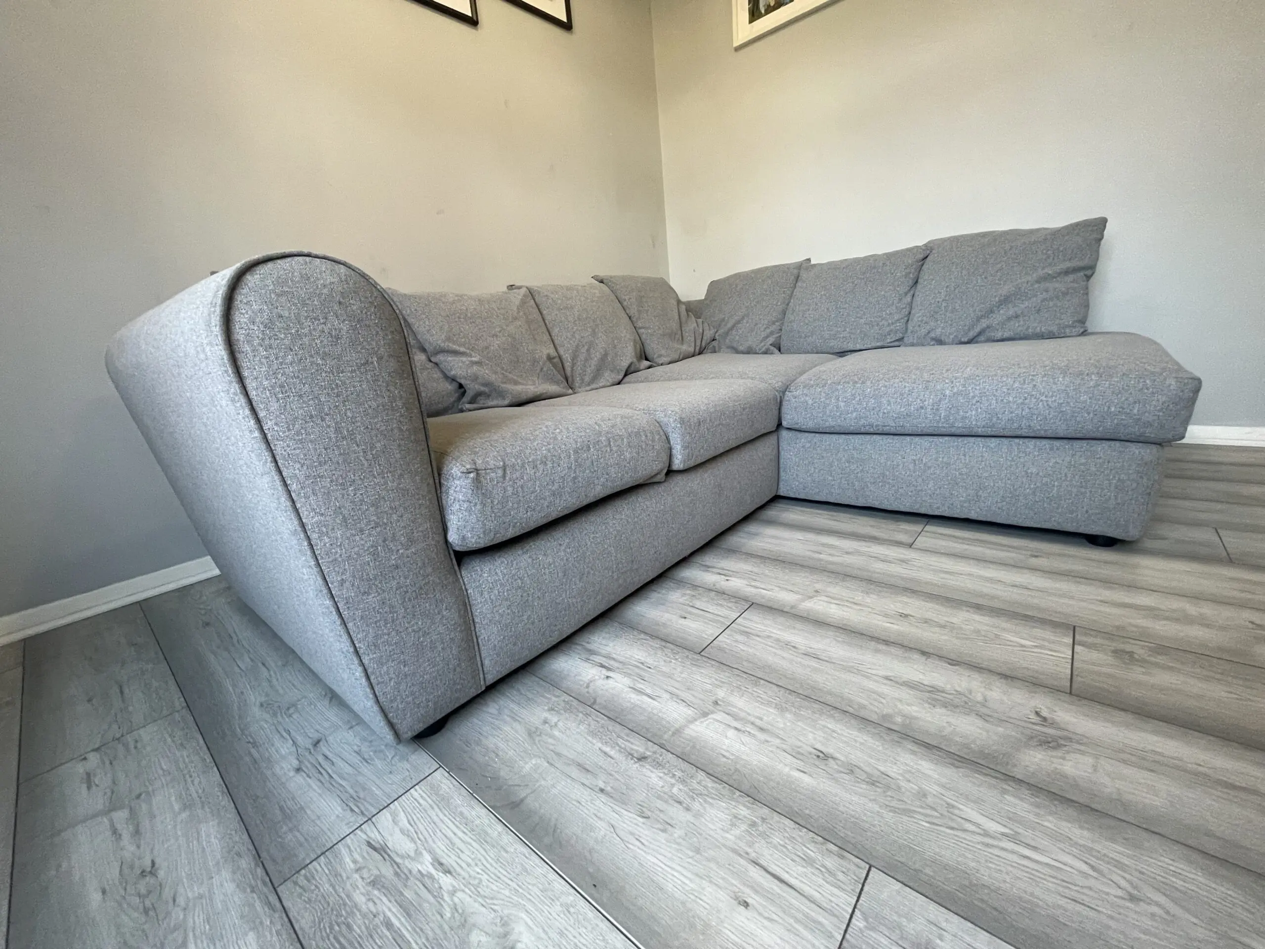 Blake Soft Texture Fabric Corner Sofa