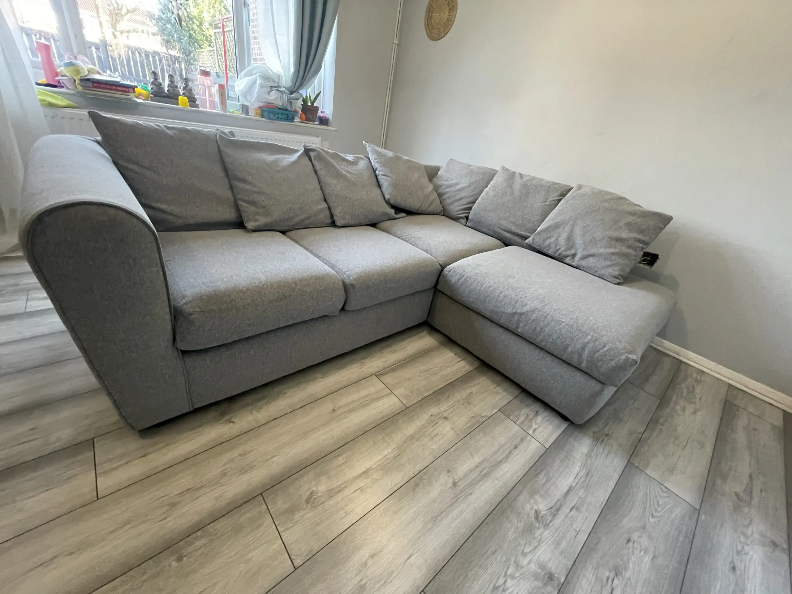 Blake Soft Texture Fabric Corner Sofa