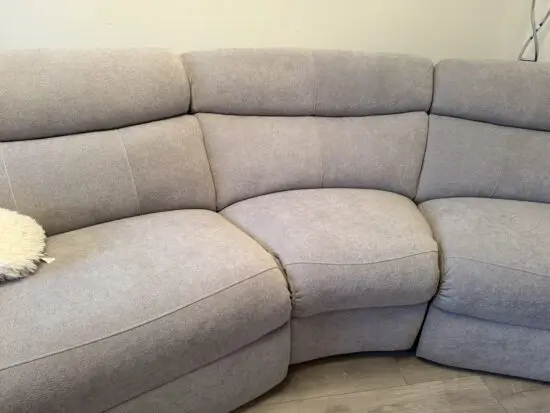 4 Seater half moon settee & Snuggle chair