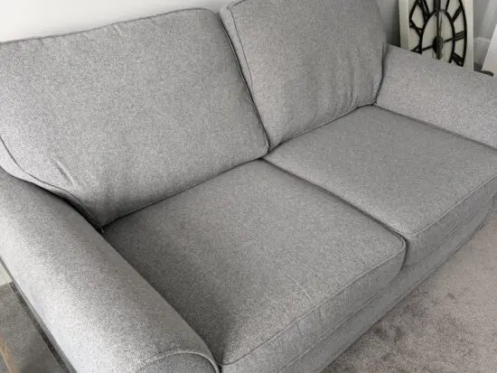 DFS Grey 2 seater sofa + armchair + footstool