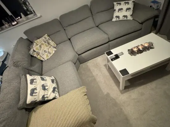 Oak Furniture Land 4 Seater Modular Sofa in Grey