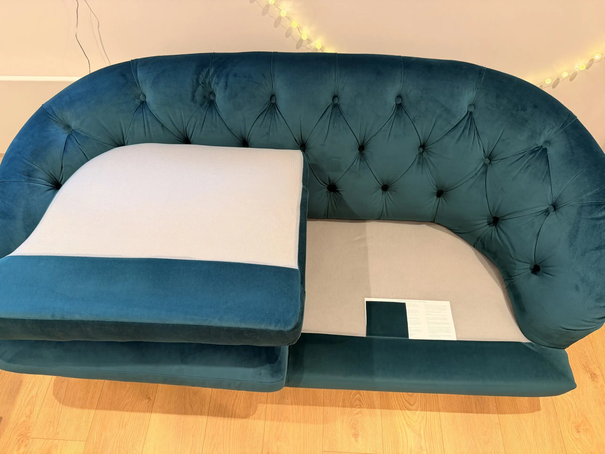 John Lewis + Swoon Radley Medium 2 Seater Sofa, Wildwood Green Velvet RRP £1,549, Excellent Condition