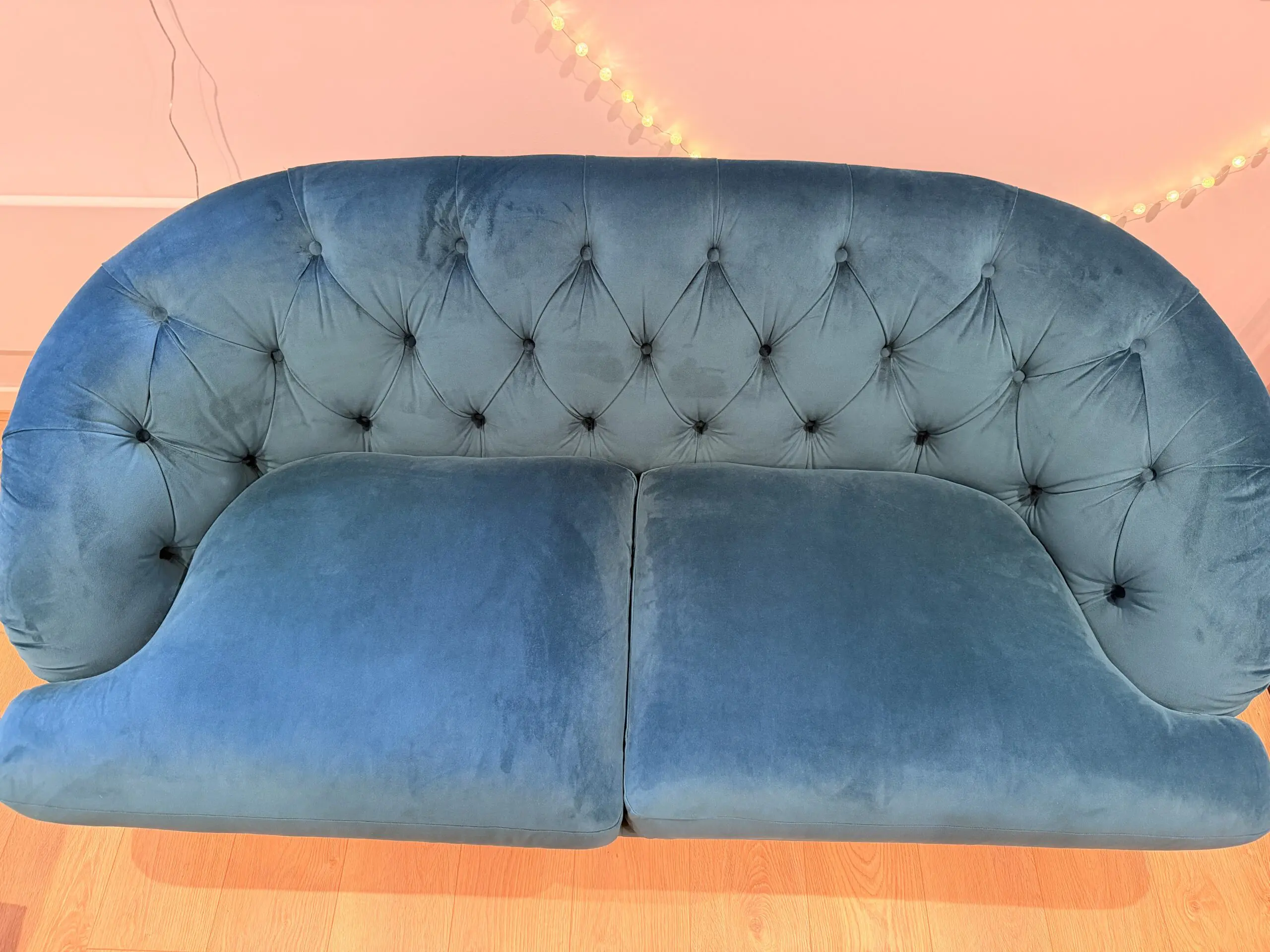 John Lewis + Swoon Radley Medium 2 Seater Sofa, Wildwood Green Velvet RRP £1,549, Excellent Condition