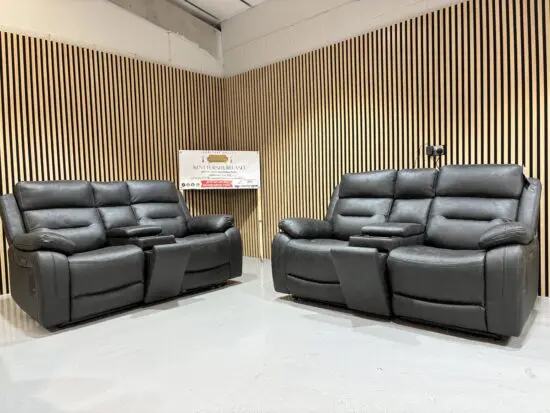DFS Model 2 x 2 Seater Power Recliner Sofas Power headrests