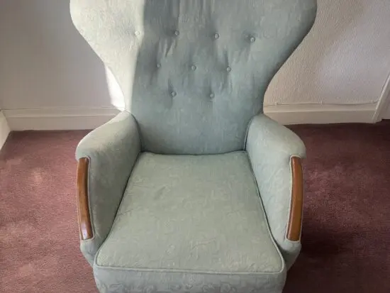 Set of 4 Carl Malmsten Wingback style arm chairs