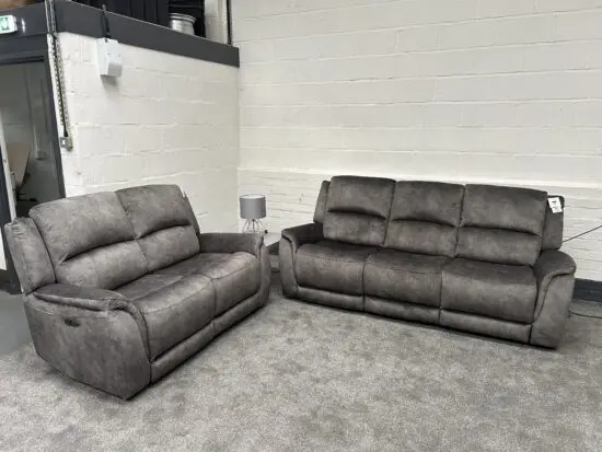 DFS Dylan 3 seater and 2 seater power recliner sofas