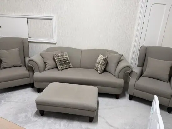 Sofology set with footstool