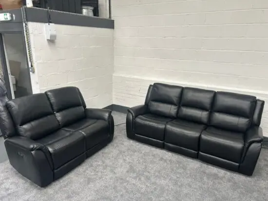 DFS Myles 3 seater and 2 seater power recliner sofas