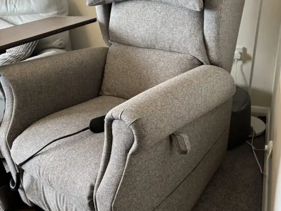 Chancellor Flex Waterfall Recliner Chair in Warm Pewter