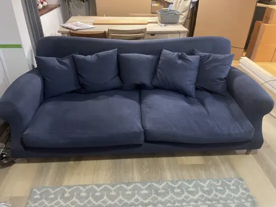 Navy loaf large crumpet sofa