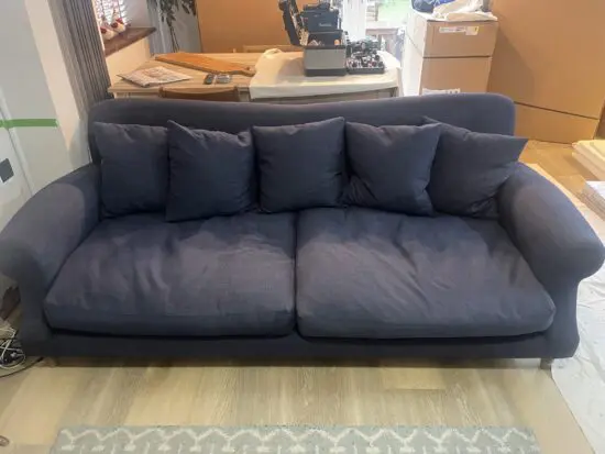Navy loaf large crumpet sofa