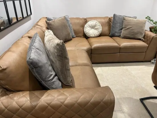 Sofology Italian Leather Corner Sofa