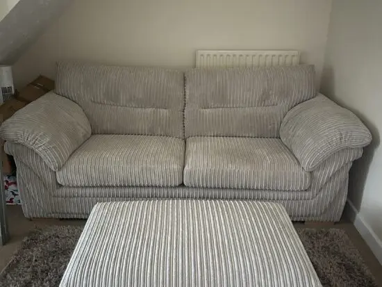 DFS Zana 3 seater sofa and footstool