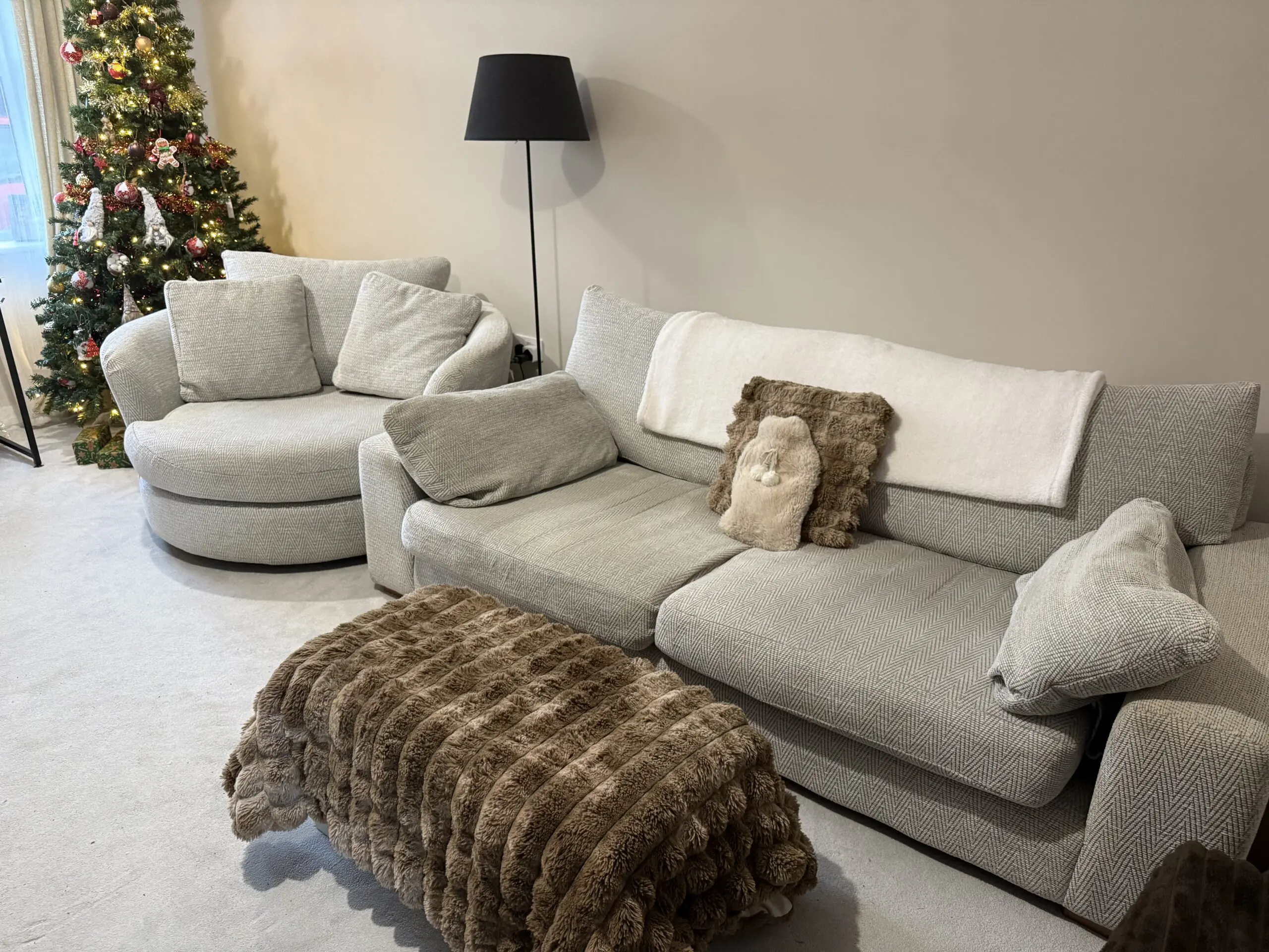 Sofology Sofa and Swivel Chair