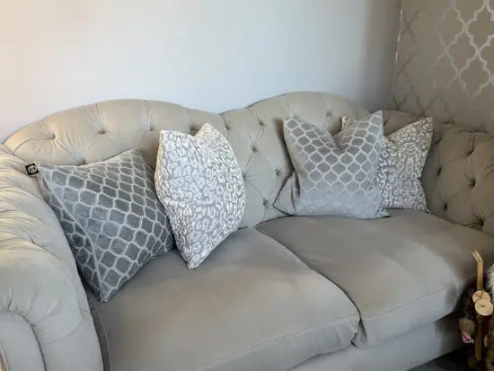 DFS Windsor velvet 3 + 2 seater sofas